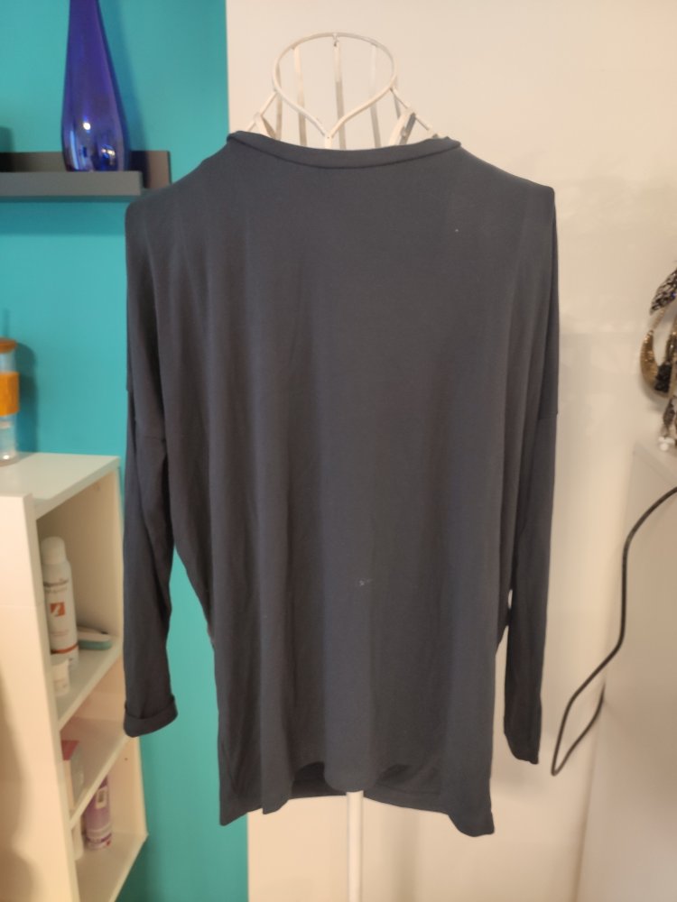 Seiden Viskose Oberteil S Oversize