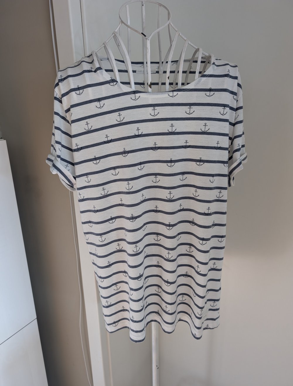 Just Junkies Herrenshirt M Streifen Anker