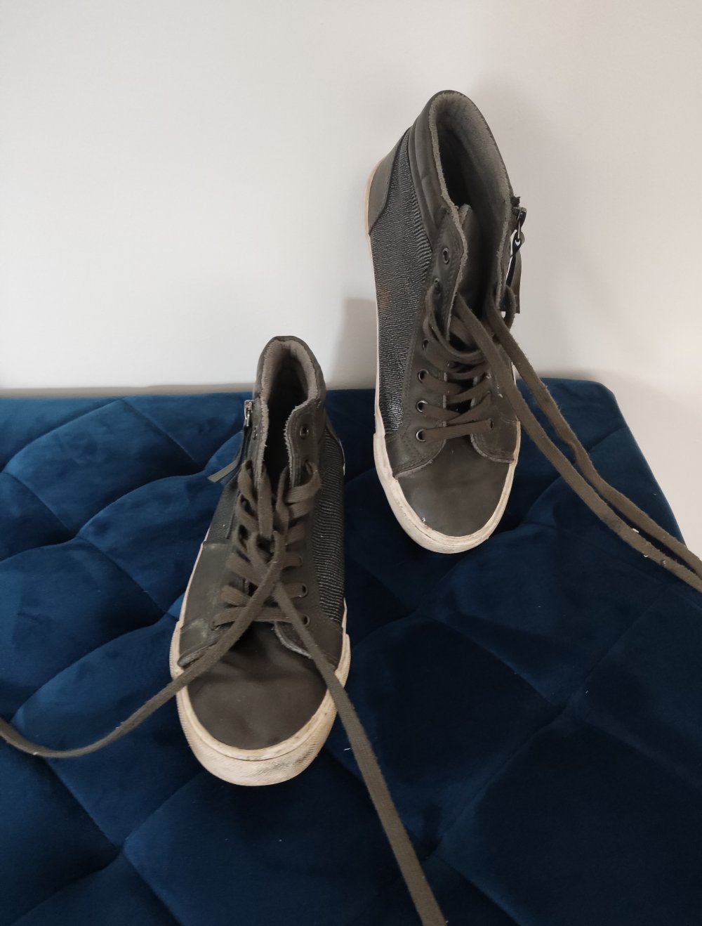 Flache Schuhe 39 grau / anthrazitfarben