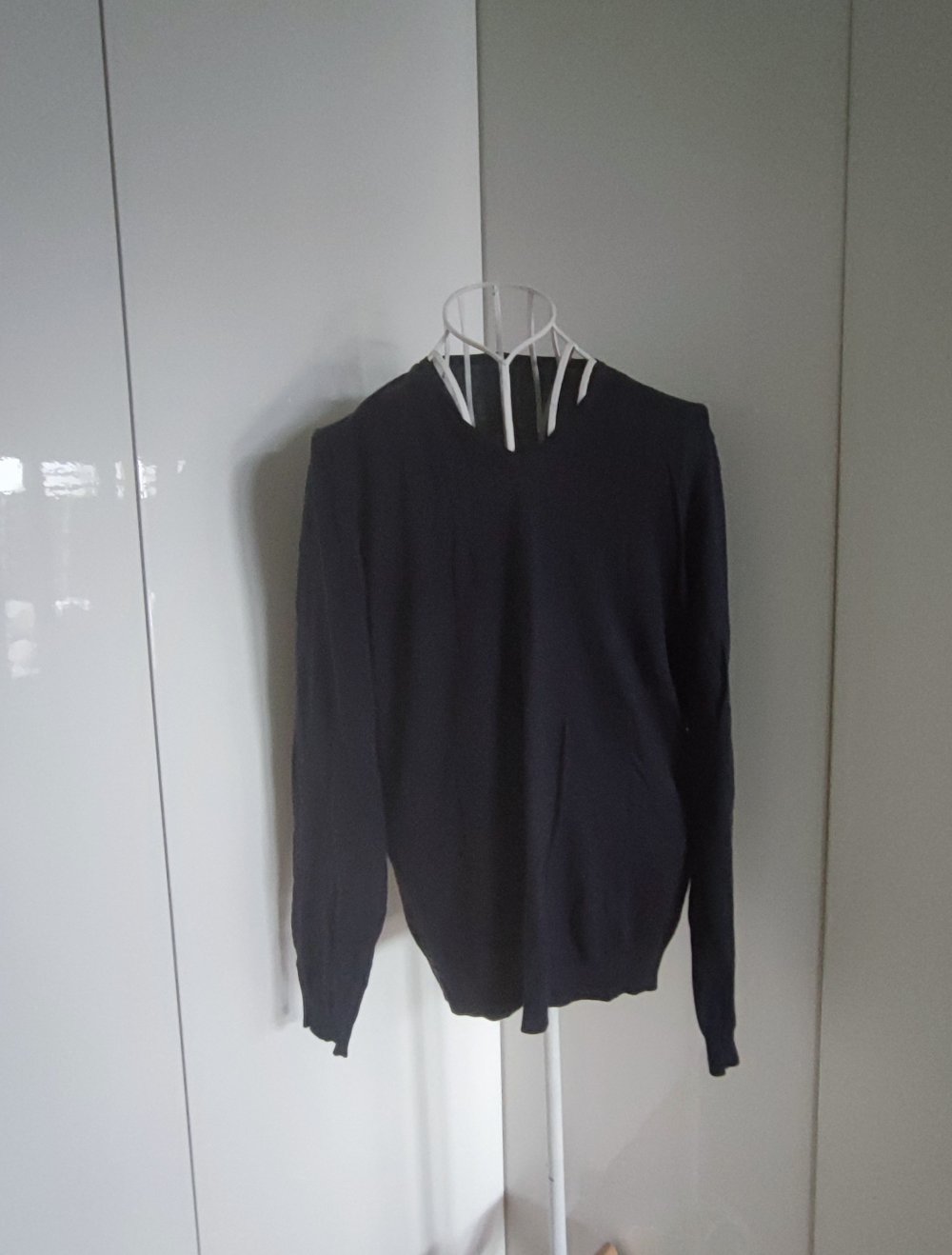 Benetton Herren Longsleeve Blau L