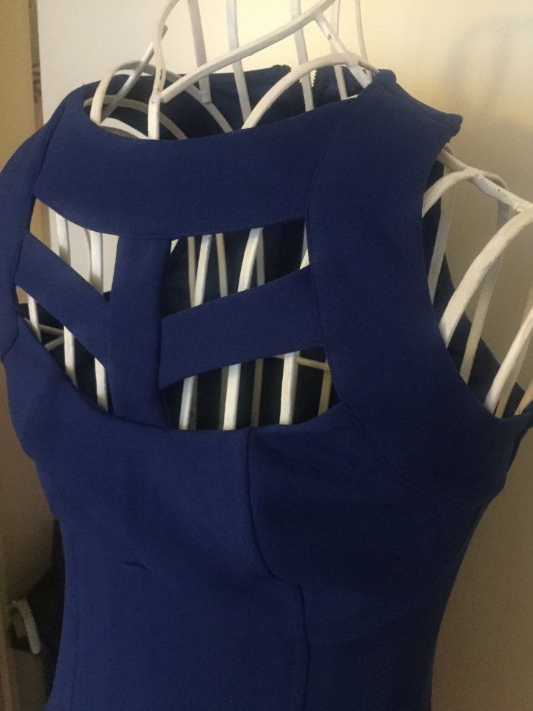 Blaues Cocktailkleid 