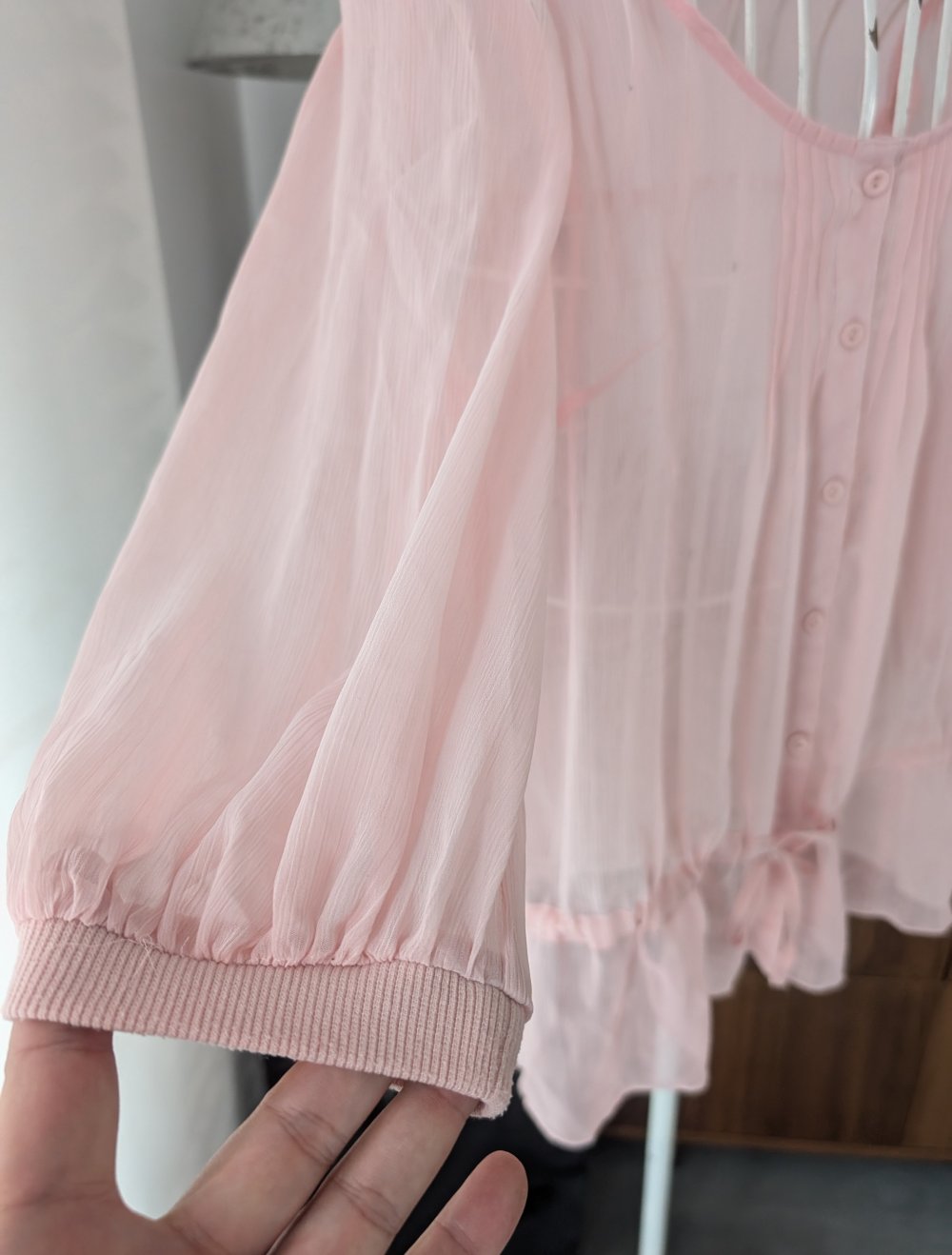 helle transparente Bluse Only 38