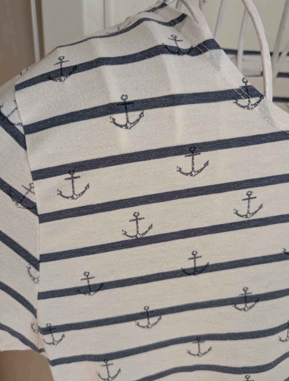 Just Junkies Herrenshirt M Streifen Anker