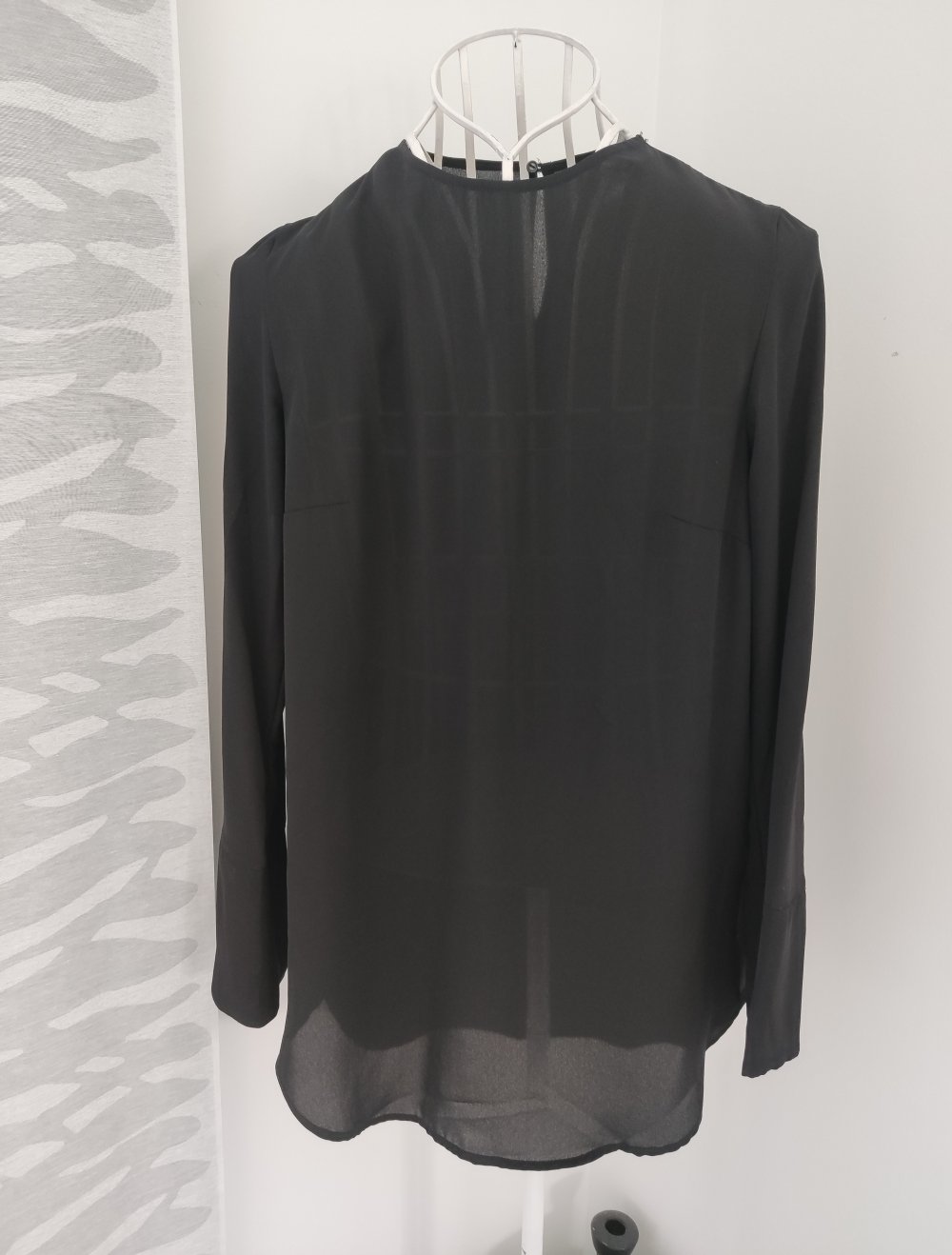 Schwarze Longbluse H&M 36