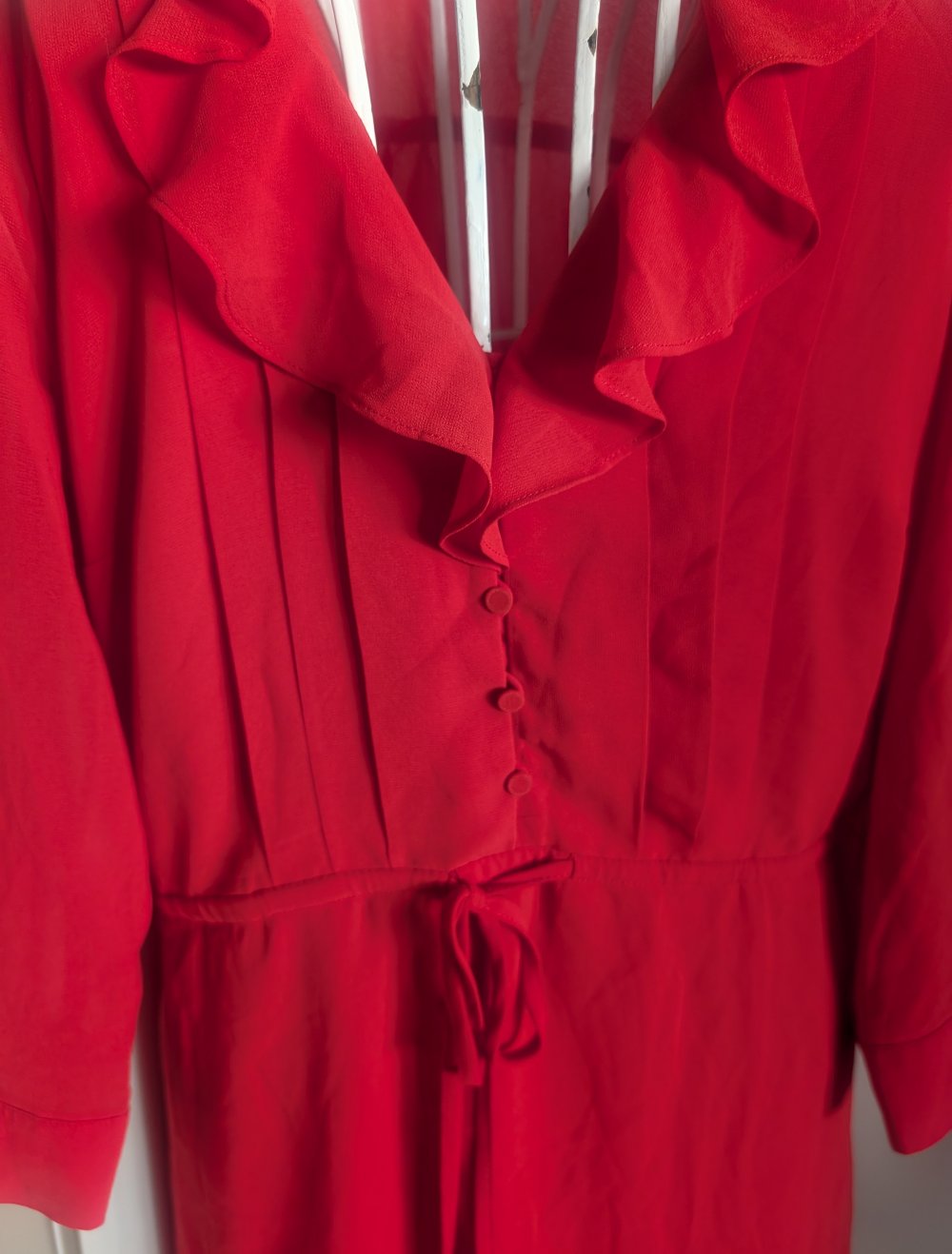 rotes Volantkleid H &M 40