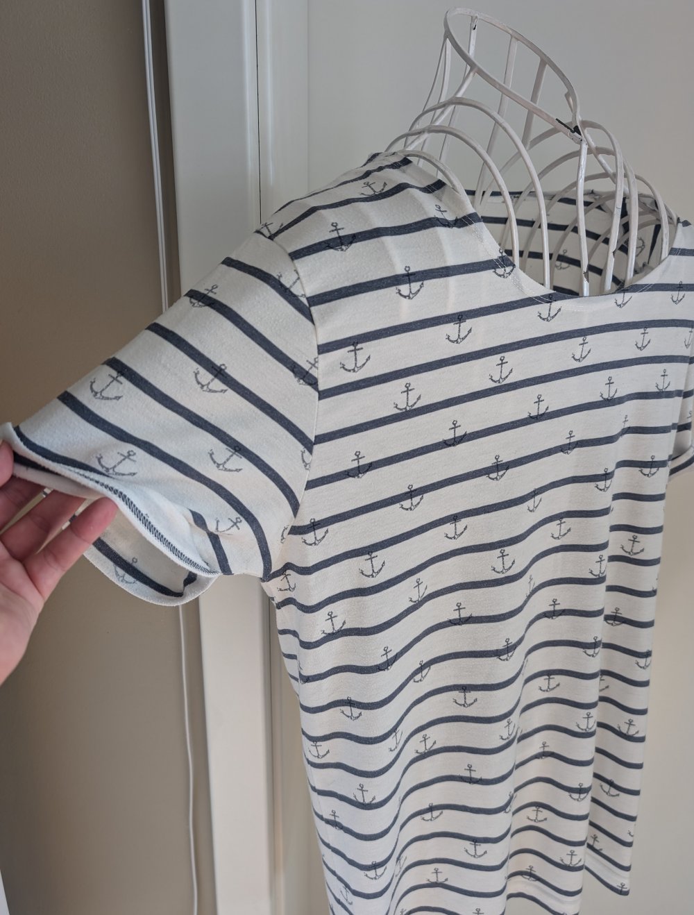 Just Junkies Herrenshirt M Streifen Anker