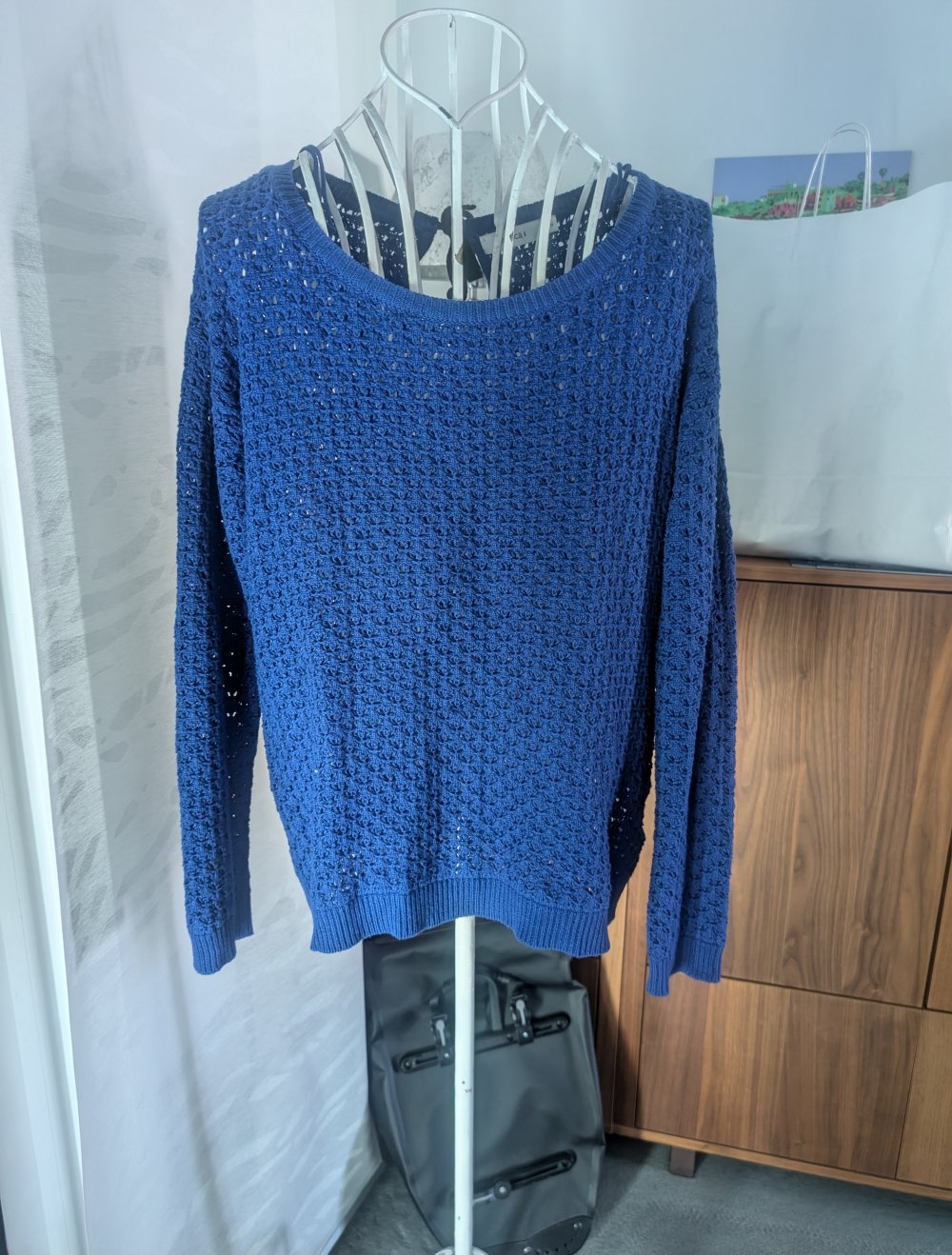 blauer Strickpullover Yessica M/L