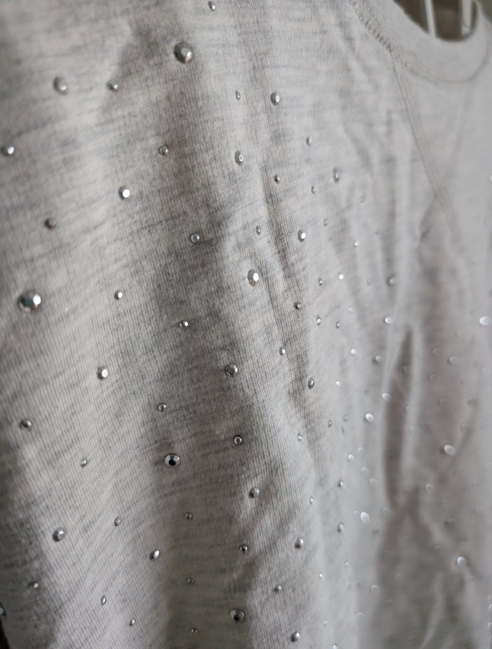 Materialmix Glitzer-Longsleeve Saint Tropez M