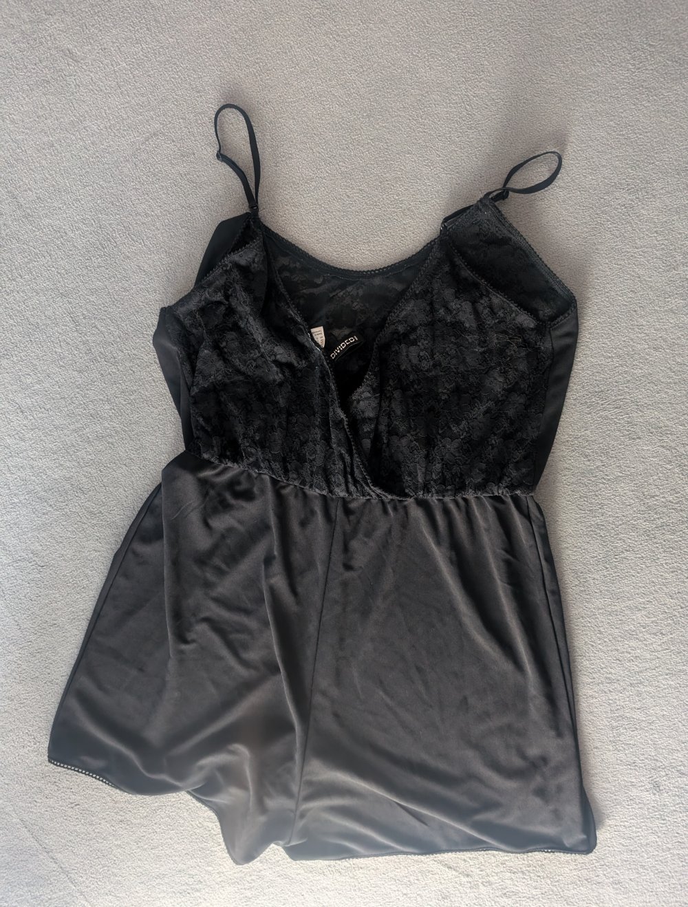 schwarzer kurzer Jumpsuit L H &M