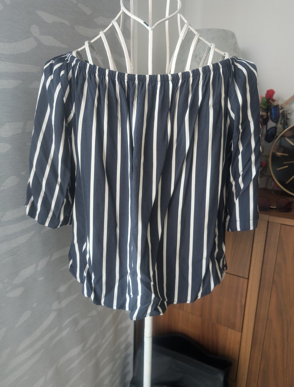 Viskose Oberteil Carmenausschnitt Only 38