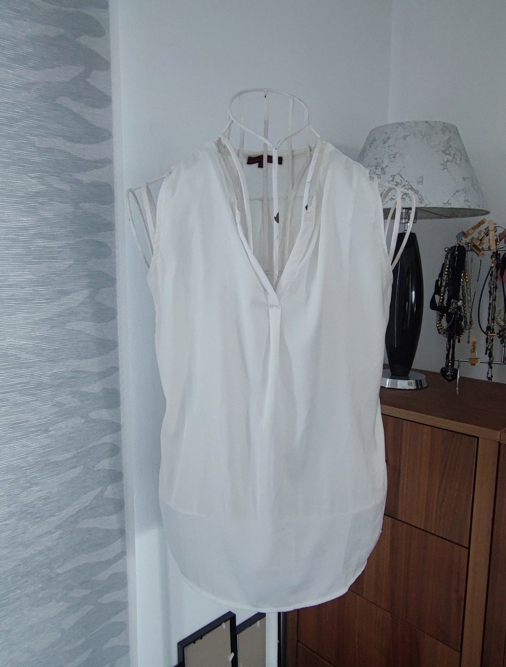 Tom Tailor Blusenshirt S weiss