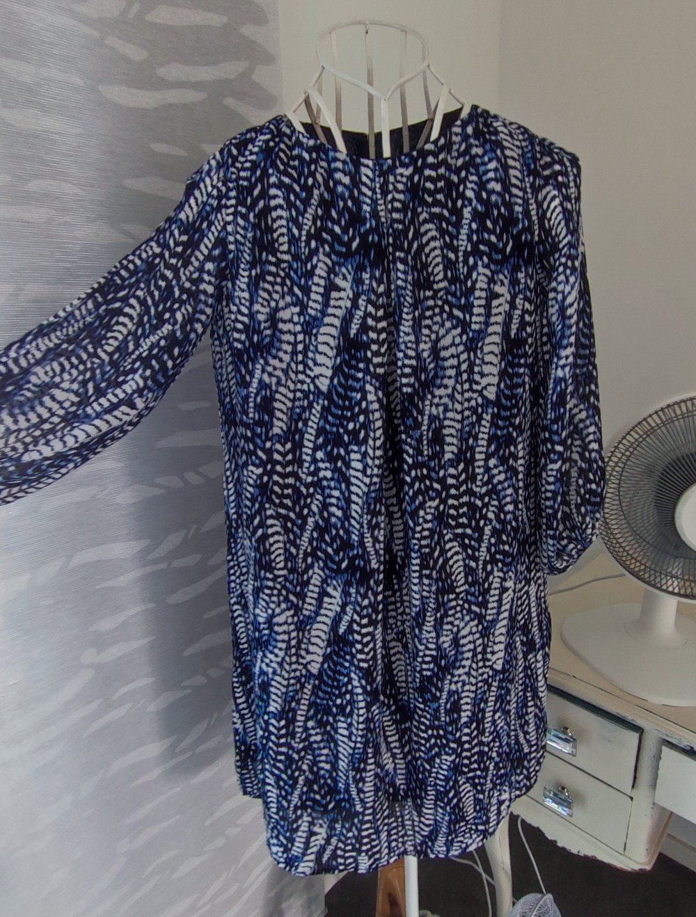 Leichtes Musterkleid H&M 36