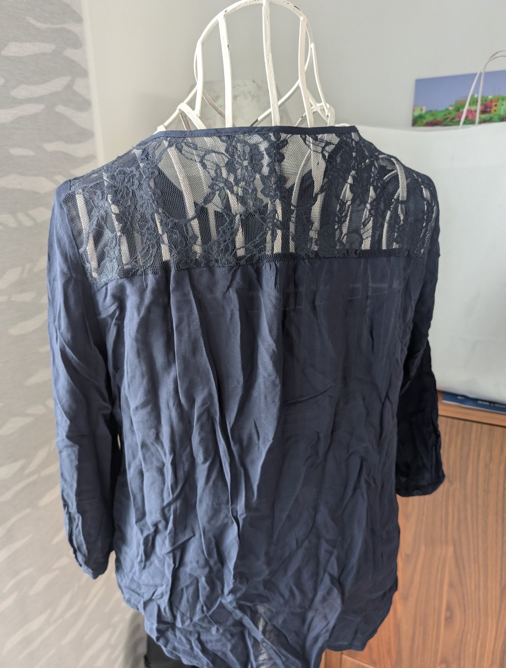 blaues Blusenshirt Vero Moda S