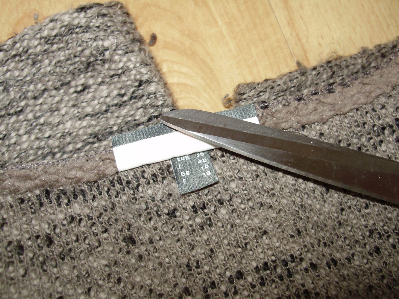 Street one Jacke Strick ausgefallen braun meliert kuschelig warm Gr 36 wie neu