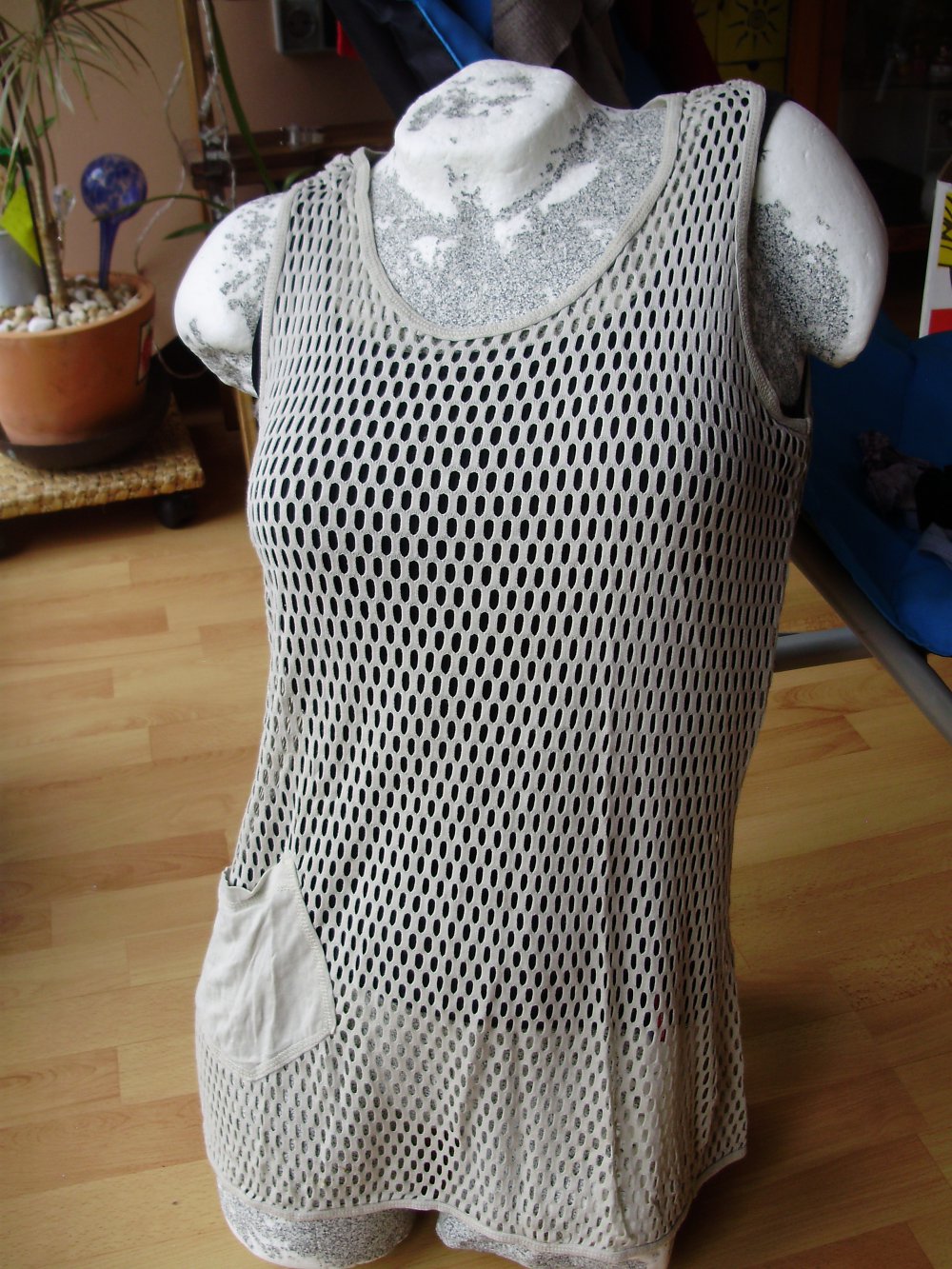 zone Longtop beige Netz Gr 40 wie neu