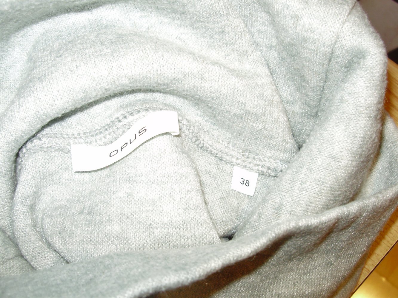 Opus Pullover Gewise grau hell warm Gr 38