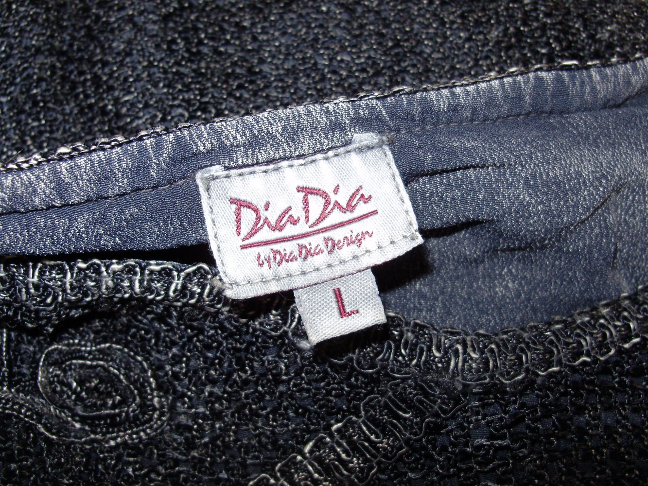 DiaDia Oberteil ausgefallen Applikationen Stickerei Gr L