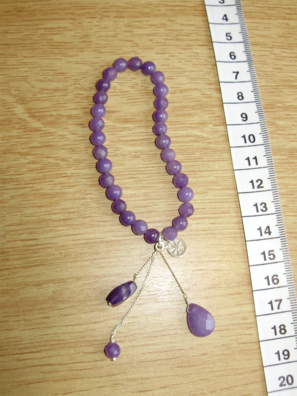 Pilgrim Armband lila flieder Perlen + Anhänger Neu