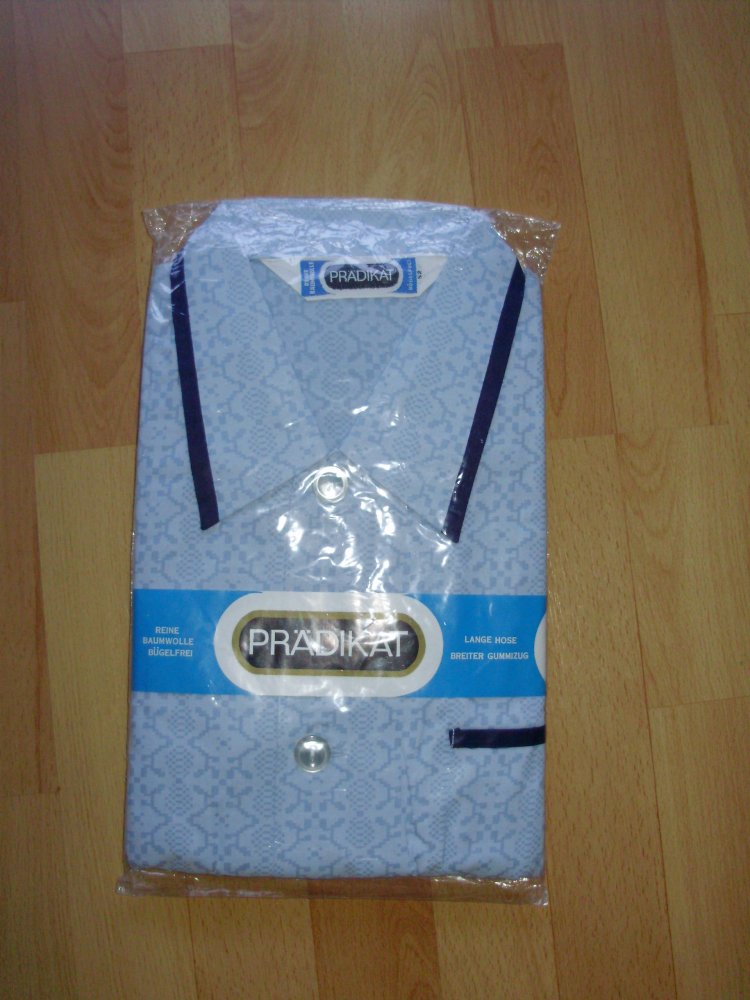 Prädikat Schlafanzugblau Muster BW 52 OVP 60- er