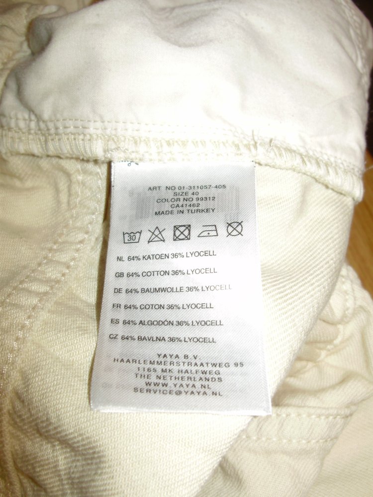 Yaya Hose beige weit Gr 40
