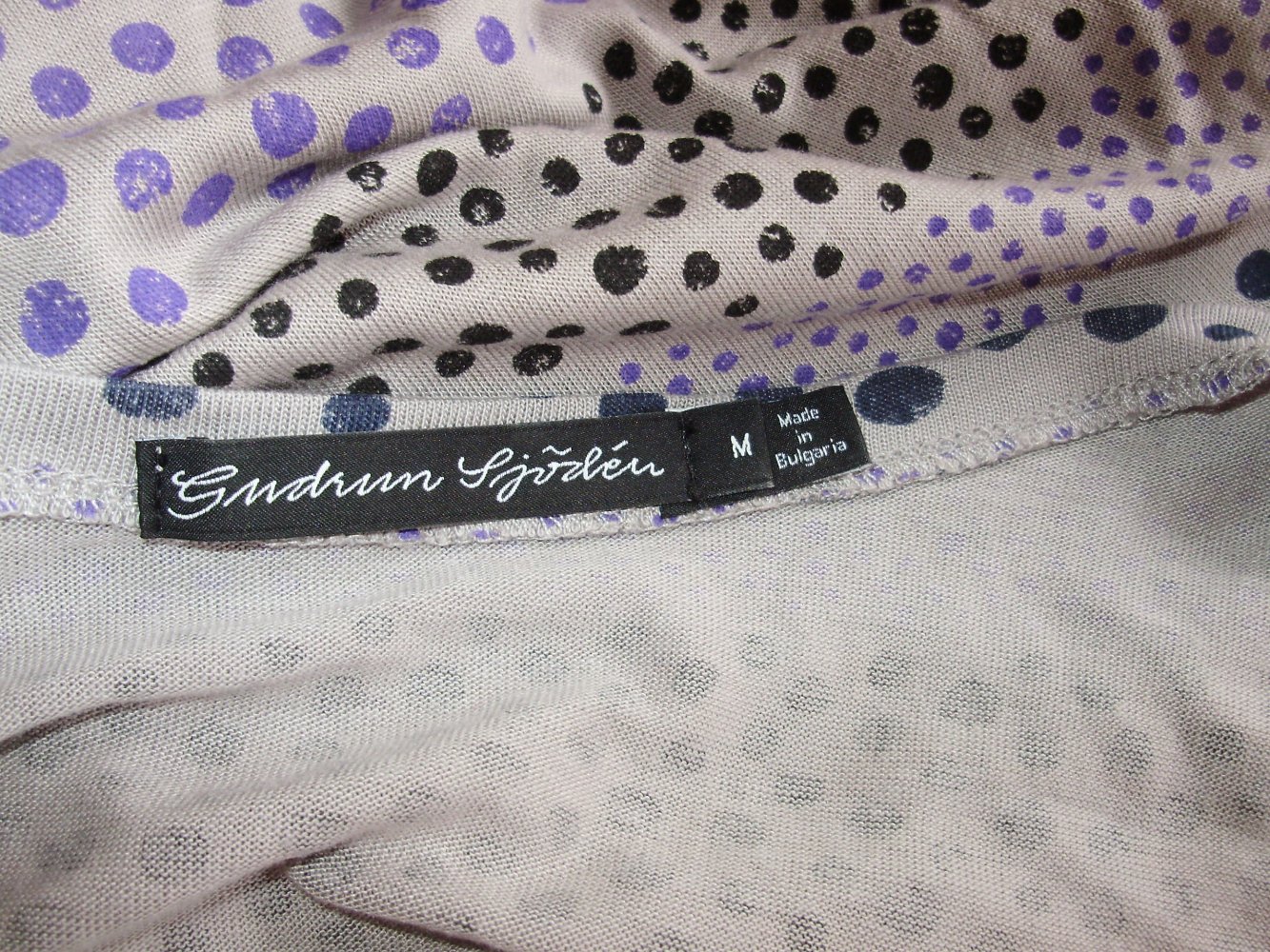 Gudrun Sjöden Kleid LA Shirt grau Muster M