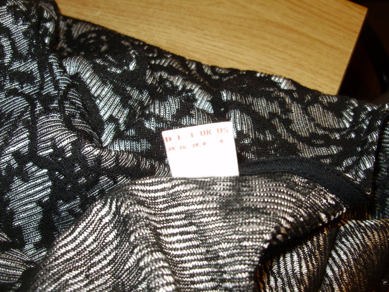 s. oliver Kleid wie Spitze Stretch schwarz silber 34 S