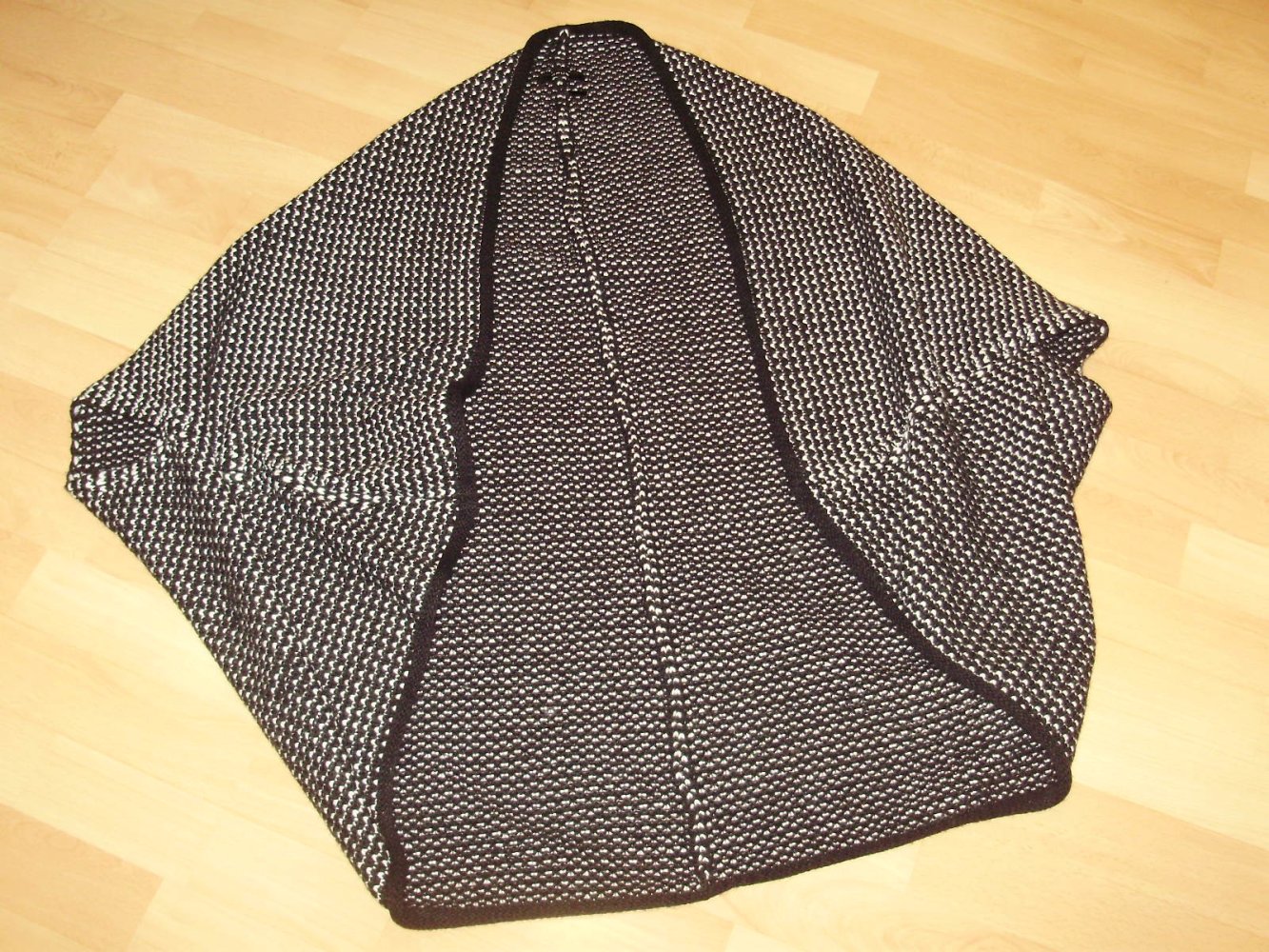 Opus Cardigan Poncho schwarz weiß one size