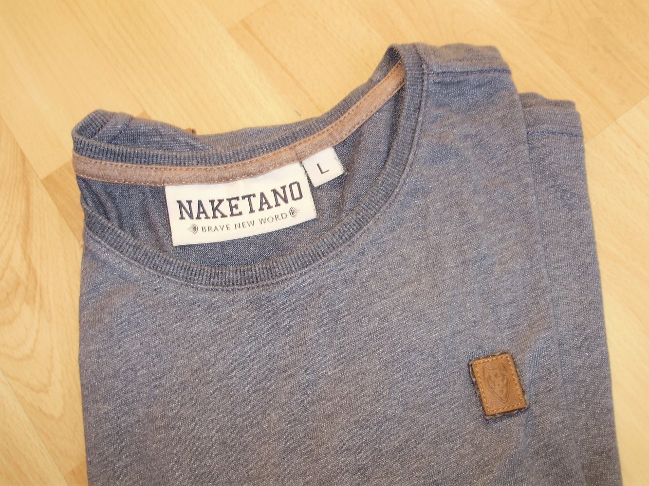 Naketano Shirt blau grau Gr L