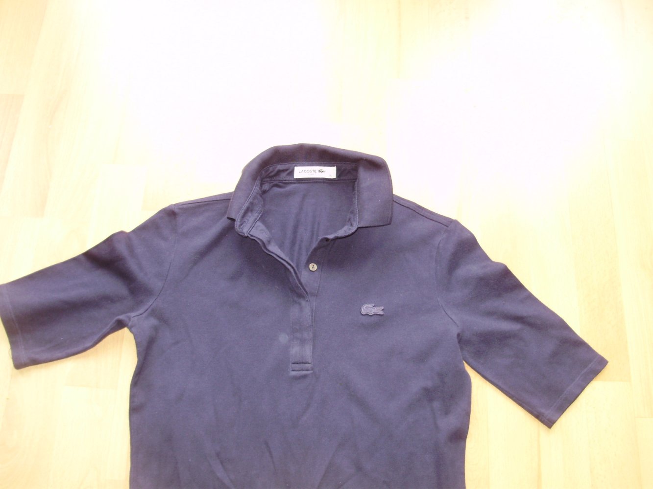 Lacoste Polo Kleid 3/4 Arme Gr 38