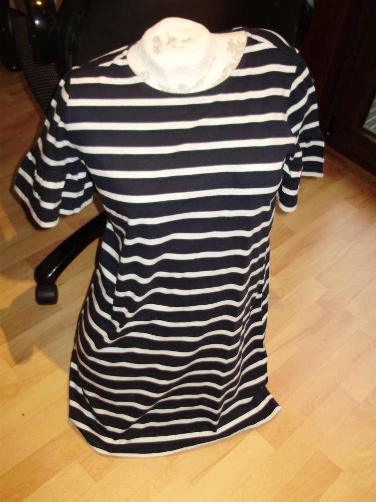 TCM Kleid Streifen marine-weiß KA 36/ 38