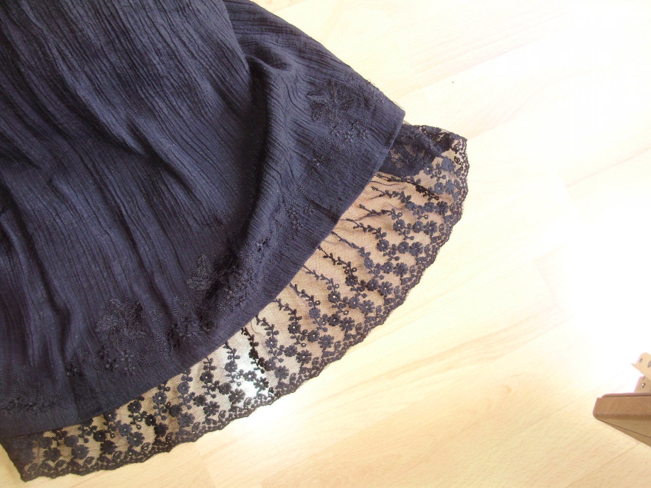 Soulmate Kleid ausgefallen Spitze schwarz S M