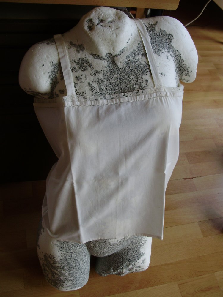 Vintage Top Unterhemd weiß BW L