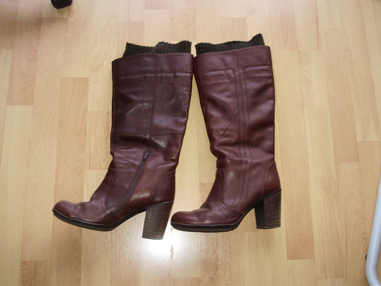 van der Laan Stiefel braun Leder Gr 40