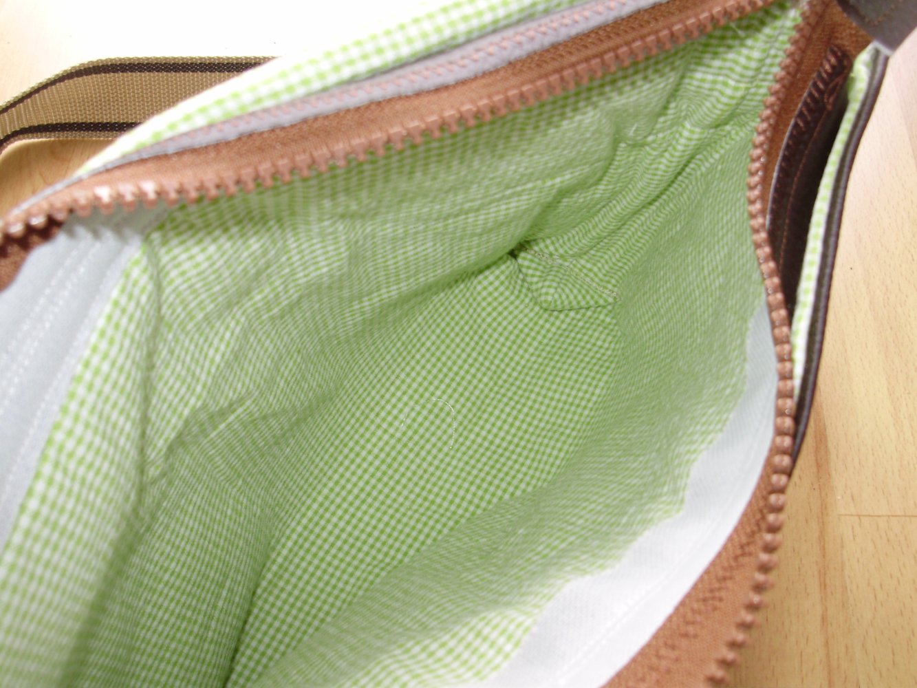 Schultertasche romantisch Lederimitat/ Stoff NEU