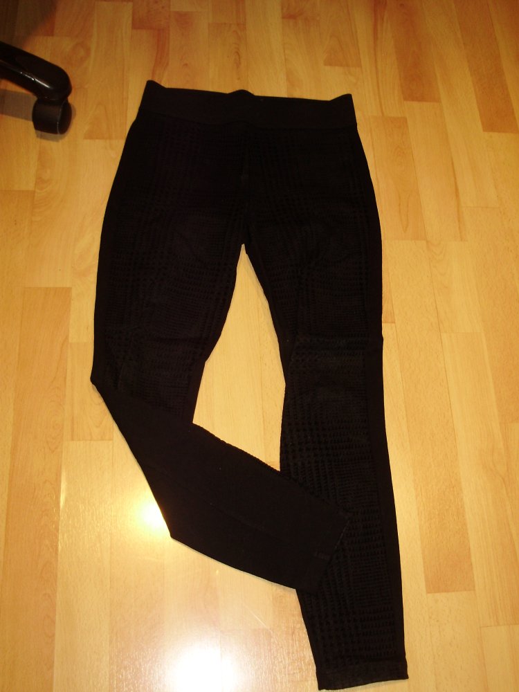 Esprit Hose Leggings schwarz fester Stoff S