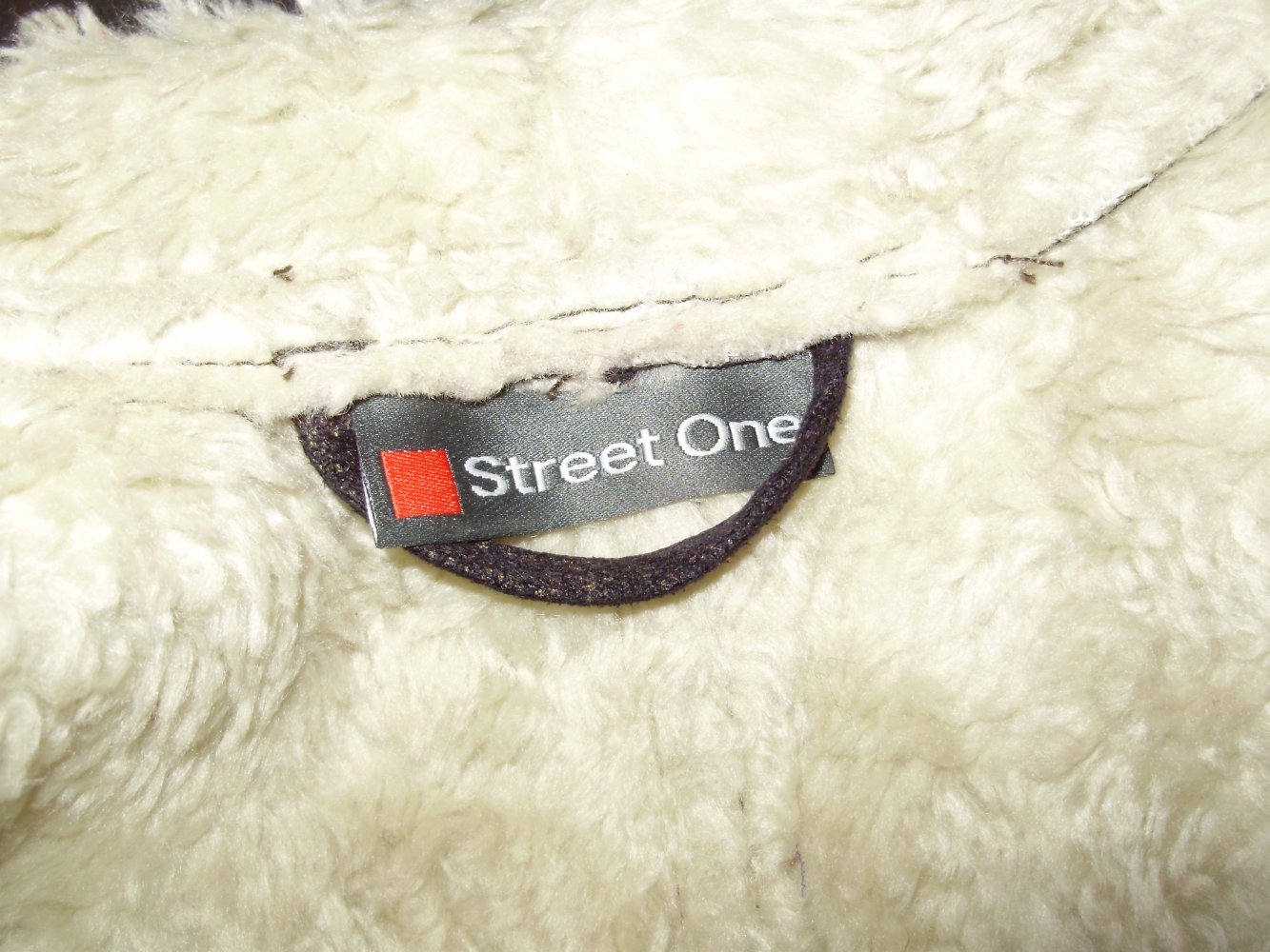 Street one Weste braun Lederimitat innen Fellimitat S