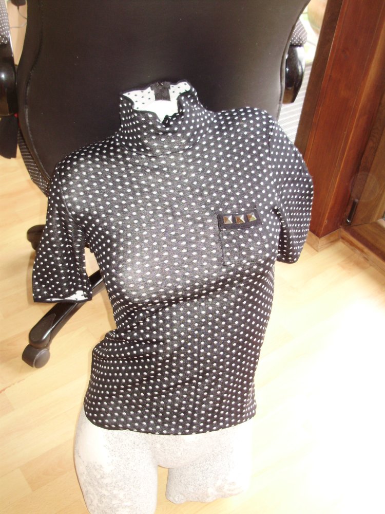 Sonia Rykiel KA Pullover schwarz Punkte 100% BW 1 = S