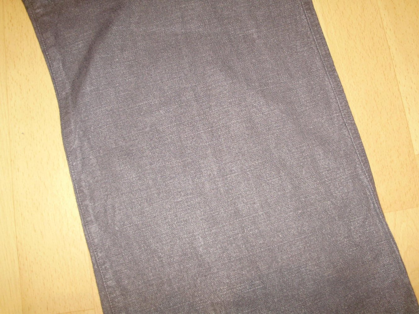 Hempage Hose grau weit Leinen Hanfgarn M