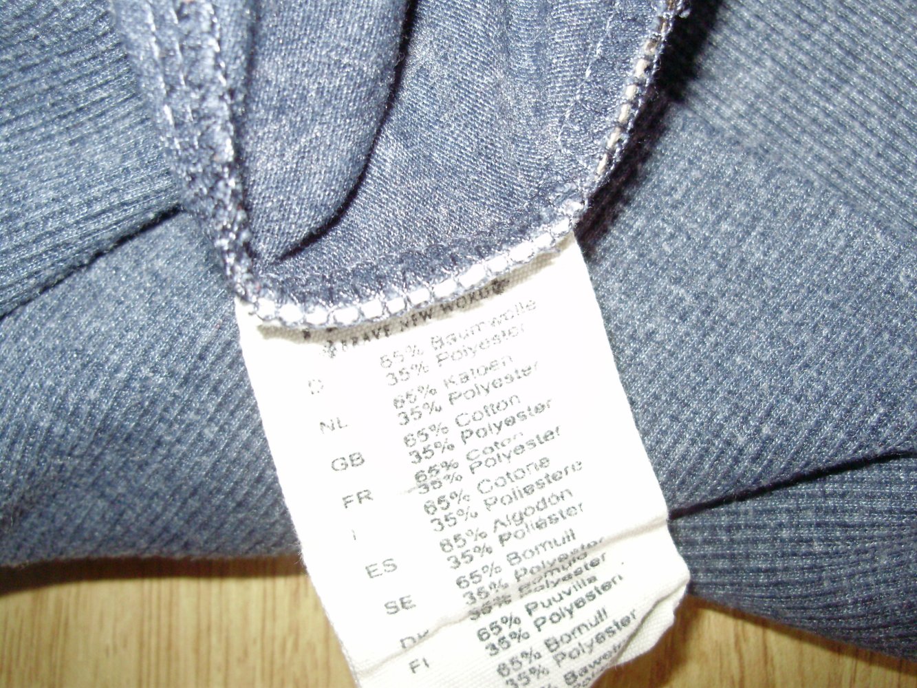 Naketano Shirt blau Schwalben breites Bündchen L