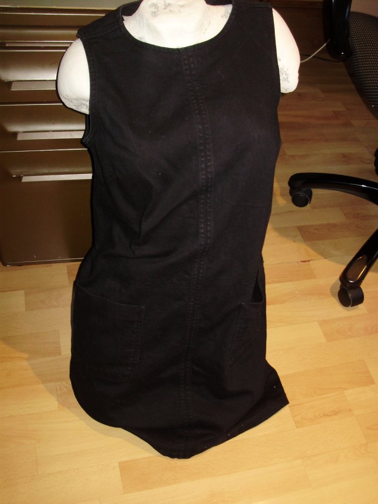 Boden Kleid Etui schwarz Denim BW 8R = M