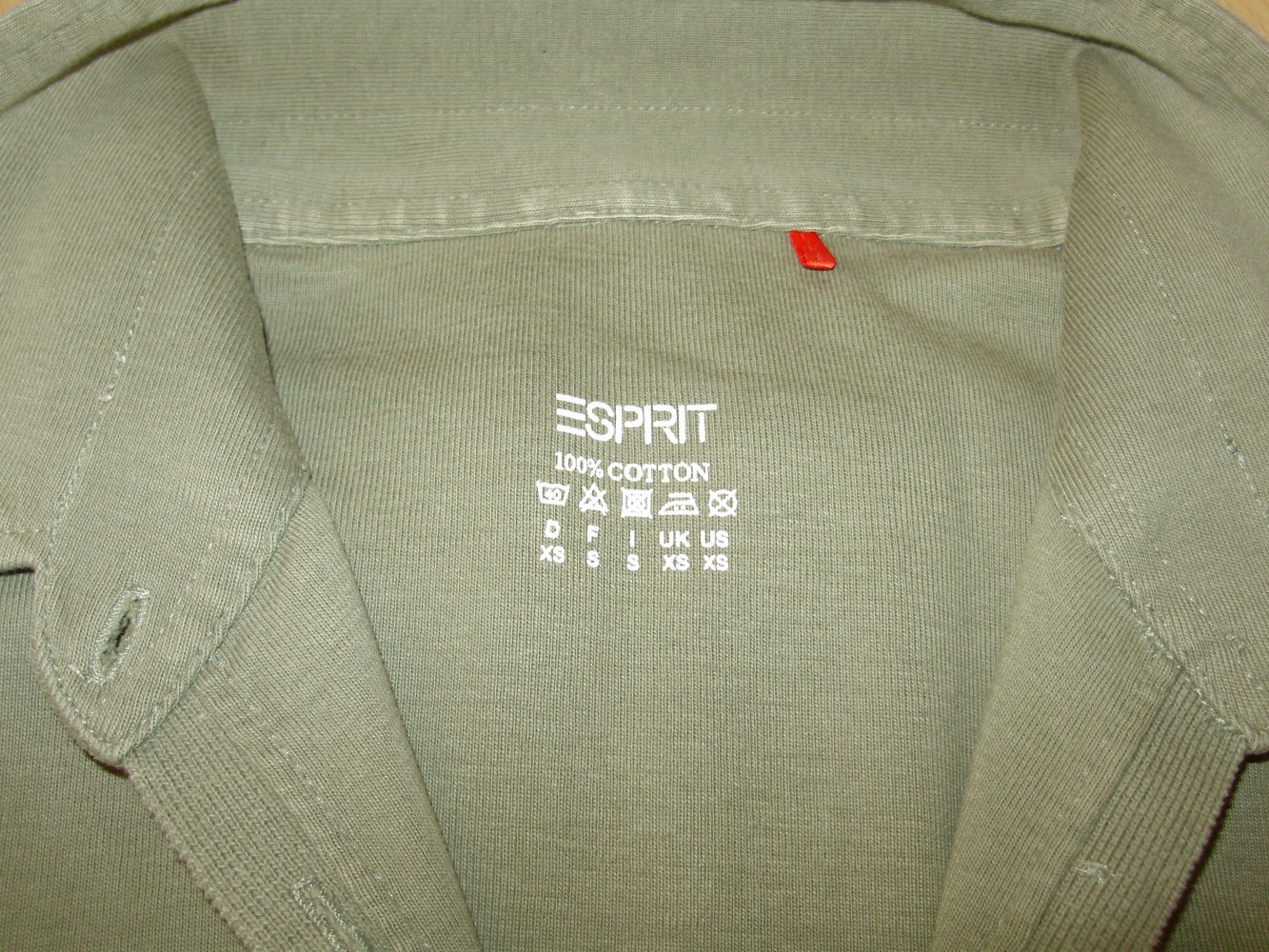 Esprit Poloshirt olivfarben XS
