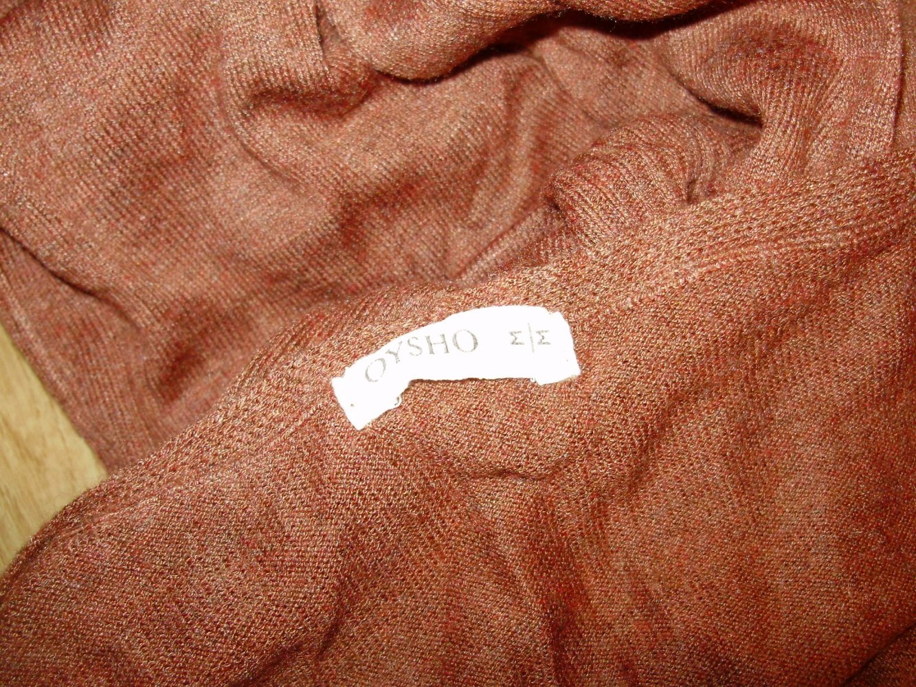 Oysho Feinstrick Pullover braun weich leger M