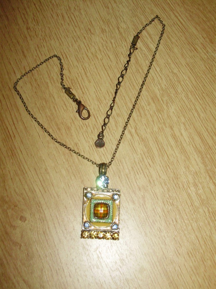 Pilgrim Kette Anhänger groß Vintage 48 cm