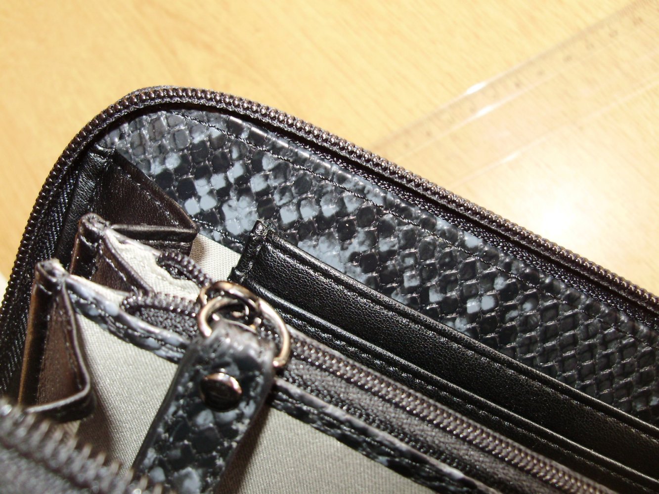 Gabor Geldbörse schwarz mit Kroko NEU