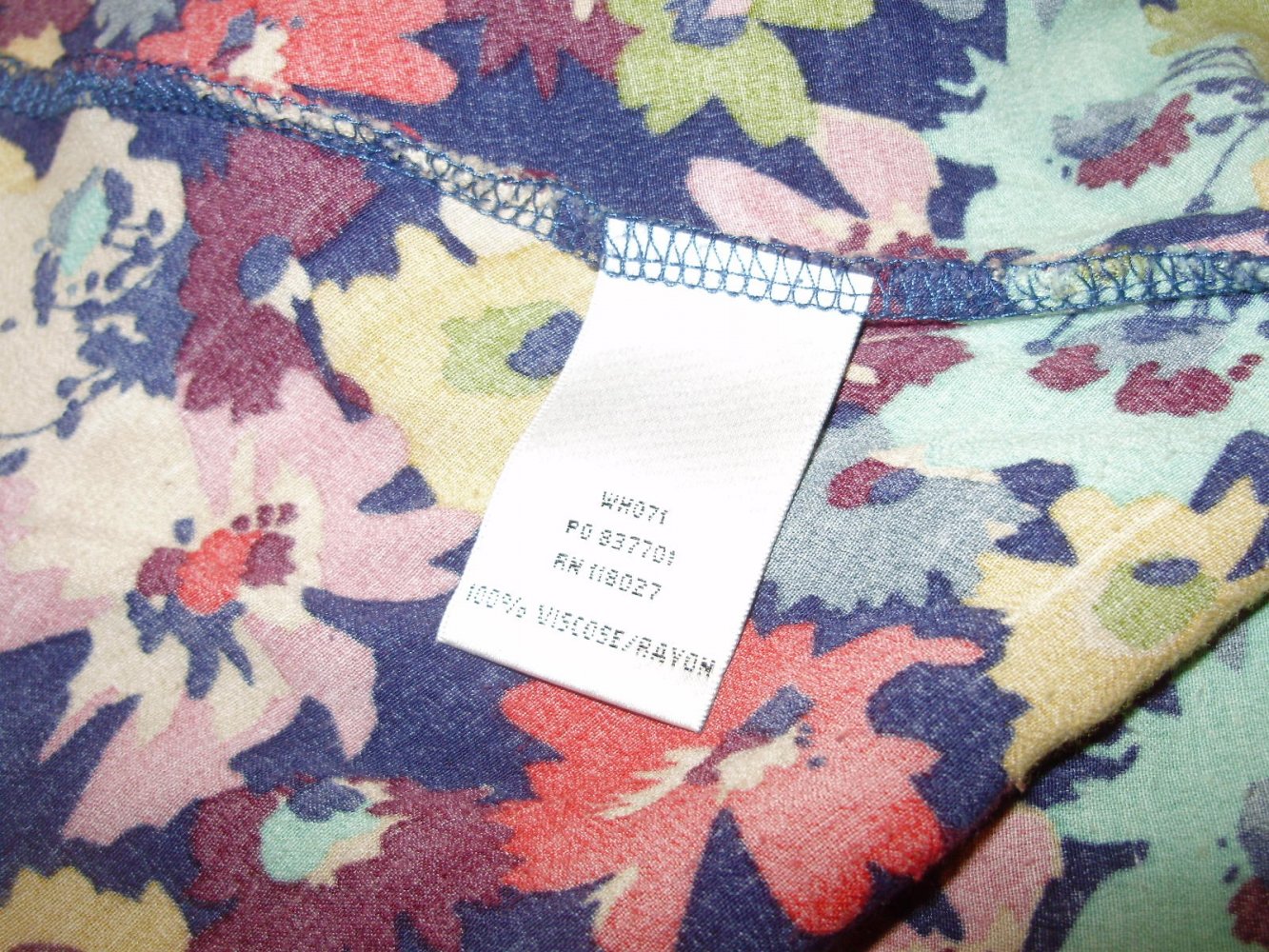 Boden Kleid bunt Blumen V-Ausschnitt mit Blende 10L = M/S