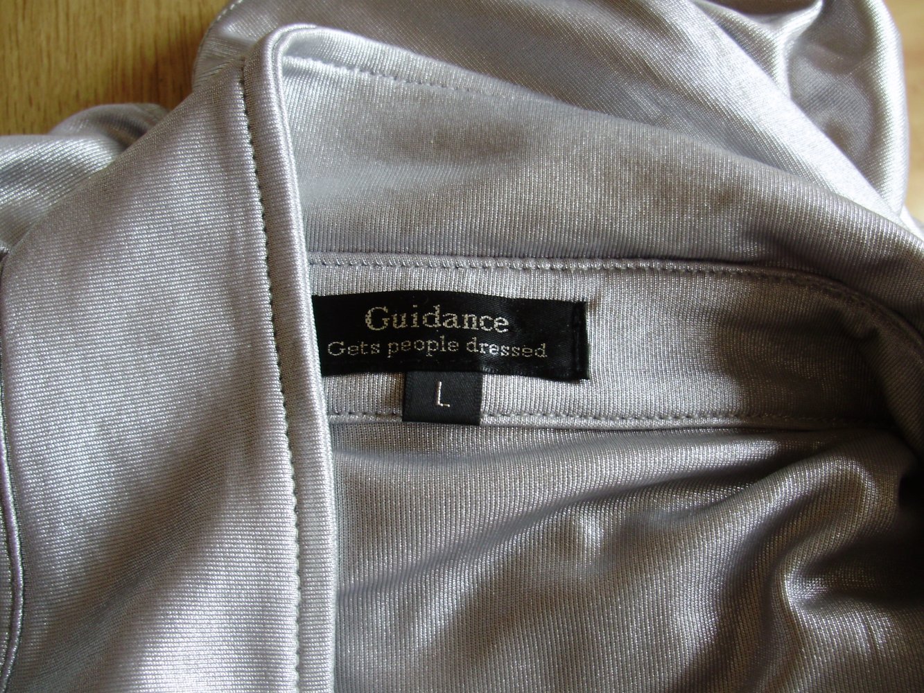 Guidance Bluse Stretch silbern L