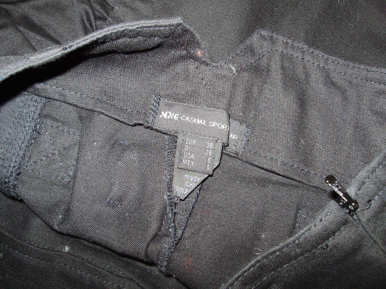 Mango Rock Midi schwarz ausgefallen Raffung Gr 38