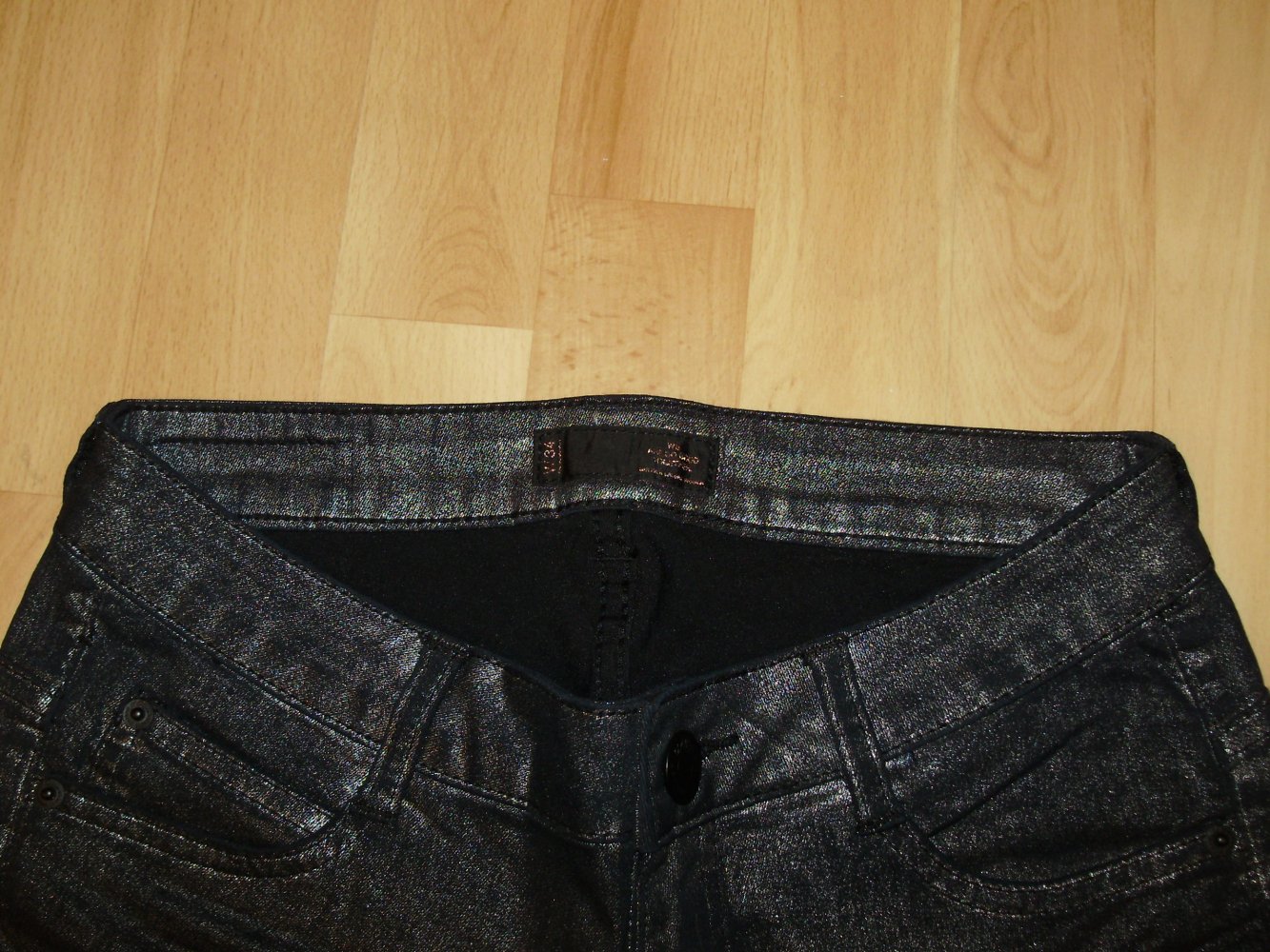 s. oliver Hose blau wie Jeans leichter Glanz Gr 34