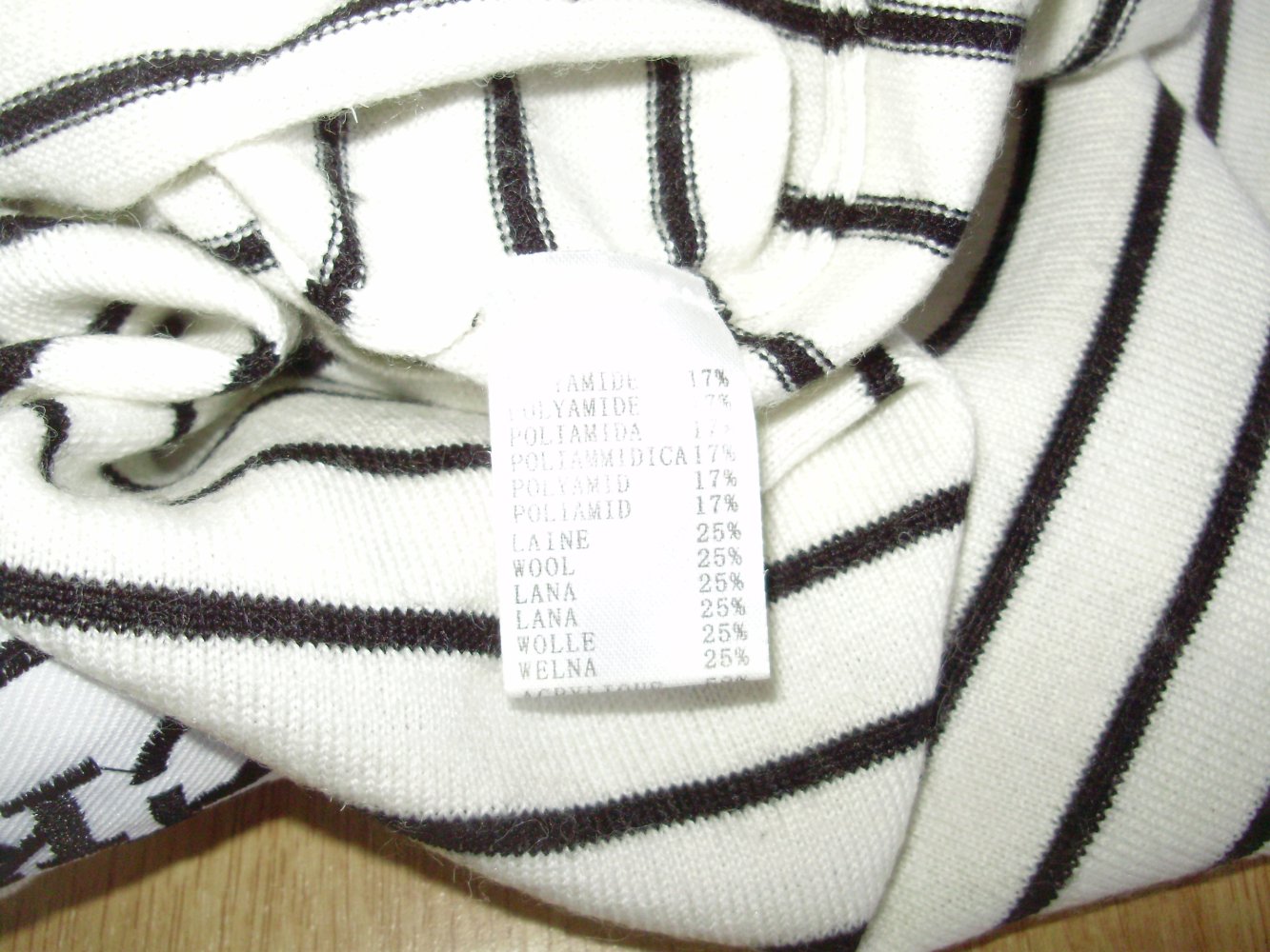 Sweewe Pullover Feinstrick beige Applikation S/ M