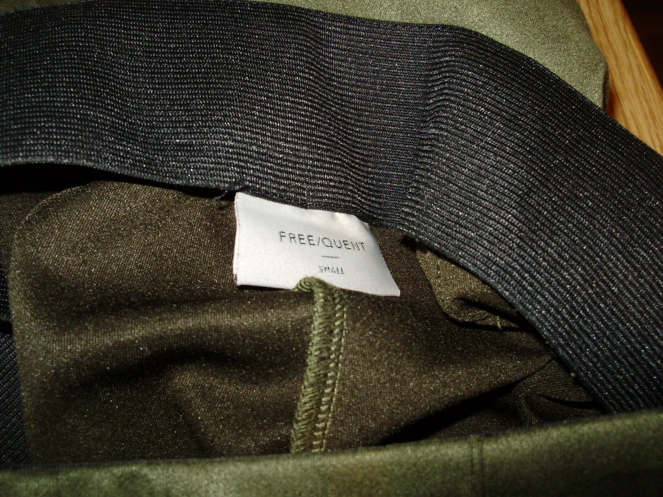 Freequent Hose wie Wildleder khaki S